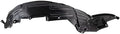 TRQ Front Left Inner Fender Liner Black Drivers Side