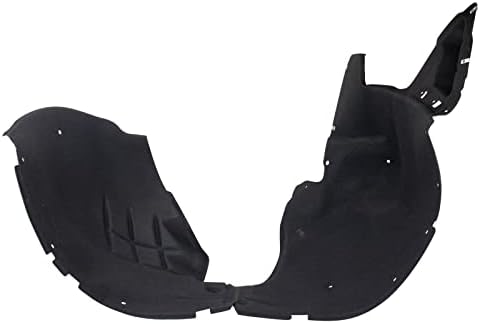 TRQ Front Left Inner Fender Liner Black Drivers Side