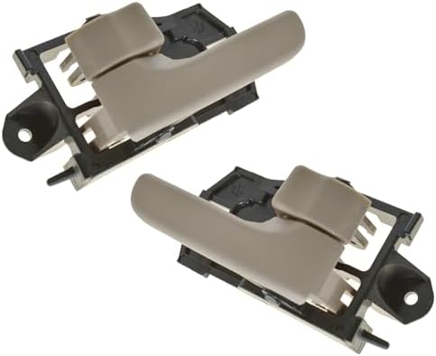 TRQ Tan Inner Inside Interior Door Handle Front LH & RH Pair Set