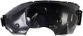 TRQ Front Right Inner Fender Liner Black Passenger Side