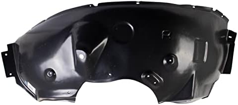 TRQ Front Right Inner Fender Liner Black Passenger Side