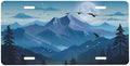 Mountain Moon Trees Front License Plate 6" * 12" for Women