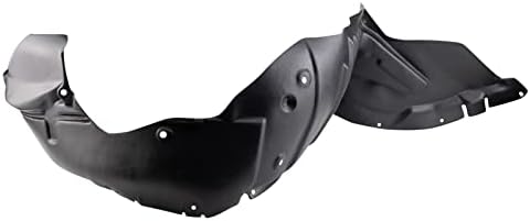TRQ Front Right Inner Fender Liner Black Passenger Side