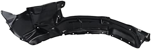 TRQ Front Right Inner Fender Liner Black Passenger Side