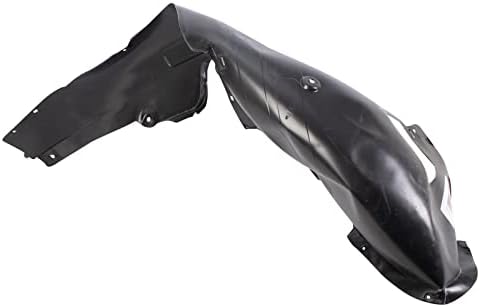 TRQ Front Right Inner Fender Liner Black Passenger Side