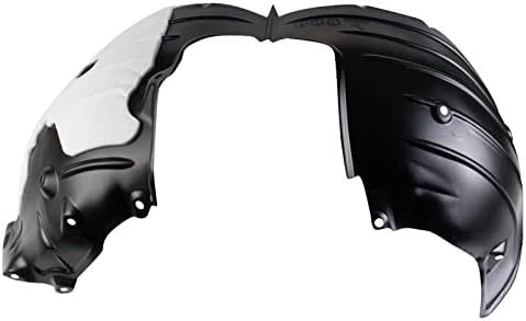 TRQ Front Left Inner Fender Liner Black Drivers Side