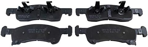 TRQ Front Brake Pads Ceramic Hardware Wear Sensor