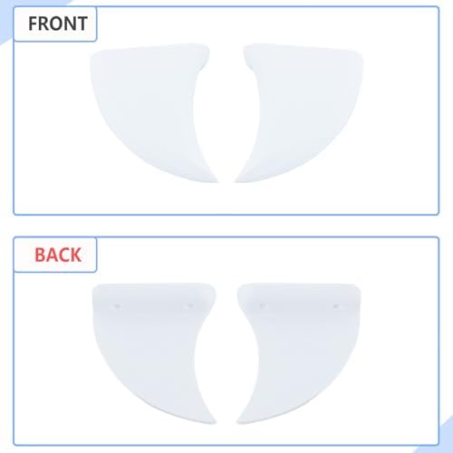 Aunginsy Car Front Grille Tiger Teeth Decoration Cover Compatible with Ford Maverick 2022-2025 Pickup, 2PCS Front Bumper White Halloween Vampire Fangs Trim ABS DIY Vehicles Cover Sticker Accessories