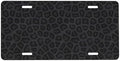 Black Leopard Front License Plate 6" * 12" for Women