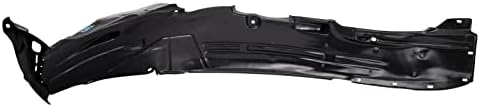 TRQ Front Right Inner Fender Liner Black Passenger Side