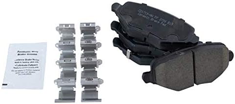 TRQ Rear Brake Pads Ceramic Hardware Wear Sensor