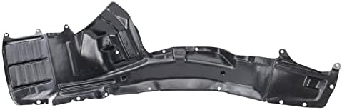 TRQ Front Right Inner Fender Liner Black Passenger Side