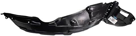 TRQ Front Right Inner Fender Liner Black Passenger Side