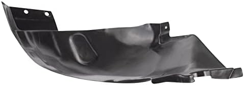 TRQ Front Right Rearward Inner Fender Liner Black Passenger Side