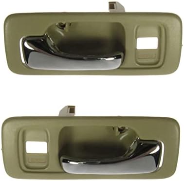 TRQ Beige Inner Inside Interior Handle Front Pair Set
