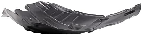 TRQ Front Right Rearward Inner Fender Liner Black Passenger Side