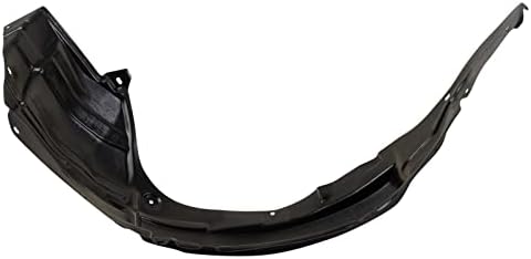 TRQ Front Right Inner Fender Liner Black Passenger Side