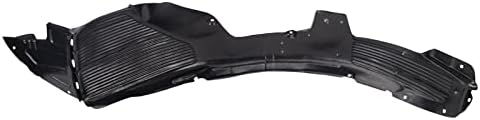 TRQ Front Right Inner Fender Liner Black Passenger Side