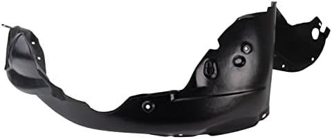 TRQ Front Right Inner Fender Liner Black Passenger Side