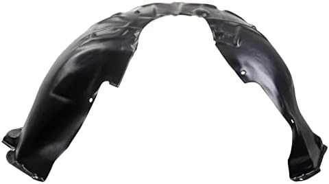TRQ Front Right Inner Fender Liner Black Passenger Side