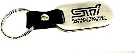 Subaru STi Logo Stainless Steel Key Chain Forester Impreza Legacy Outback Solterra Wrx Brz OEM SOA342L159 Genuine OEM