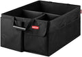 Rubbermaid Car Organizer, Collapsible Trunk Organizer, Multi-Compartment Car Storage Organization for Car Accessories, 3 Compartments Without Cover, 22.83"*16.54"*10.63"