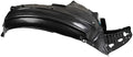 TRQ Front Right Inner Fender Liner Black Passenger Side