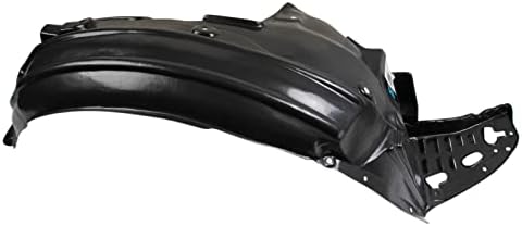 TRQ Front Right Inner Fender Liner Black Passenger Side