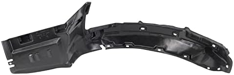 TRQ Front Right Inner Fender Liner Black Passenger Side
