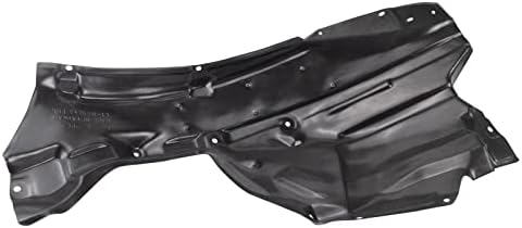 TRQ Front Left Rearward Inner Fender Liner Black Drivers Side