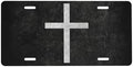 Jesus Cross Black Front License Plate 6" * 12" for Women