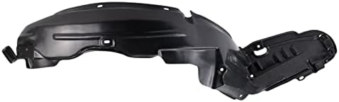 TRQ Front Left Inner Fender Liner Black Drivers Side