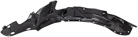 TRQ Front Right Inner Fender Liner Black Passenger Side