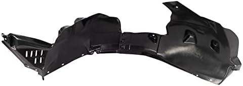 TRQ Front Right Inner Fender Liner Black Passenger Side