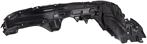 TRQ Front Right Inner Fender Liner Black Passenger Side