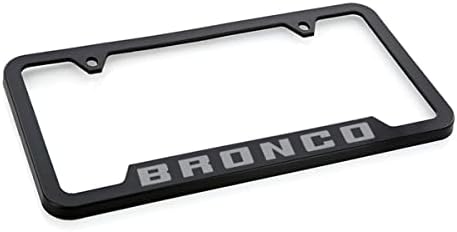 Ford Bronco UV Printed License Plate Frame - Cactus Grey