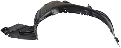 TRQ Front Left Inner Fender Liner Black Drivers Side