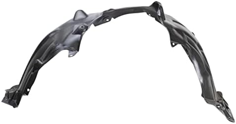 TRQ Front Right Inner Fender Liner Black Passenger Side