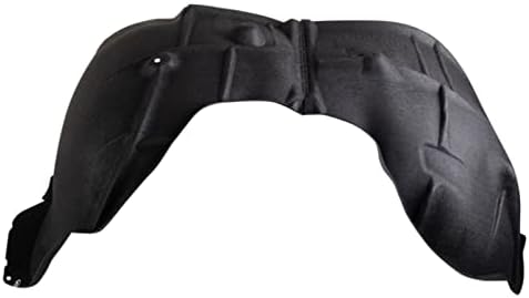 TRQ Front Right Inner Fender Liner Black Passenger Side
