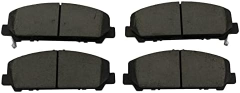 TRQ Front Brake Pads Ceramic Hardware Wear Sensor
