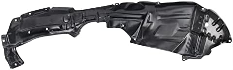 TRQ Front Right Inner Fender Liner Black Passenger Side
