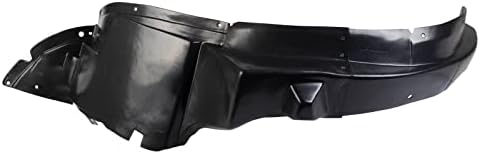TRQ Front Right Inner Fender Liner Black Passenger Side