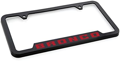 Ford Bronco UV Printed License Plate Frame - Red