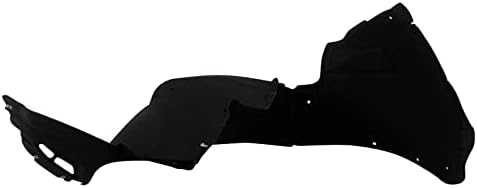 TRQ Front Right Inner Fender Liner Black Passenger Side