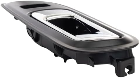 TRQ Front Left Interior Door Handle Chrome & Black Drivers Side