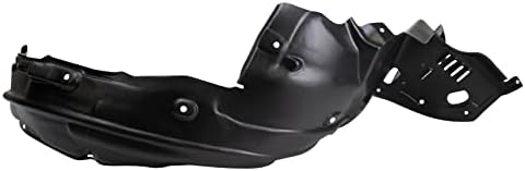 TRQ Front Right Inner Fender Liner Black Passenger Side