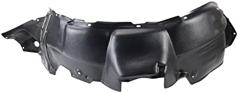 TRQ Front Right Inner Fender Liner Black Passenger Side