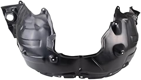 TRQ Front Right Inner Fender Liner Black Passenger Side