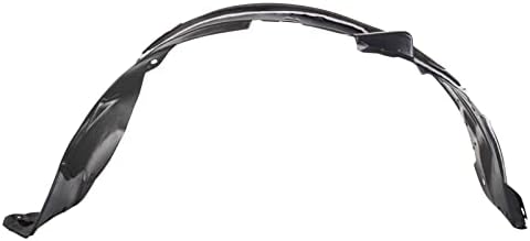 TRQ Front Right Inner Fender Liner Black Passenger Side