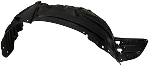 TRQ Front Right Inner Fender Liner Black Passenger Side